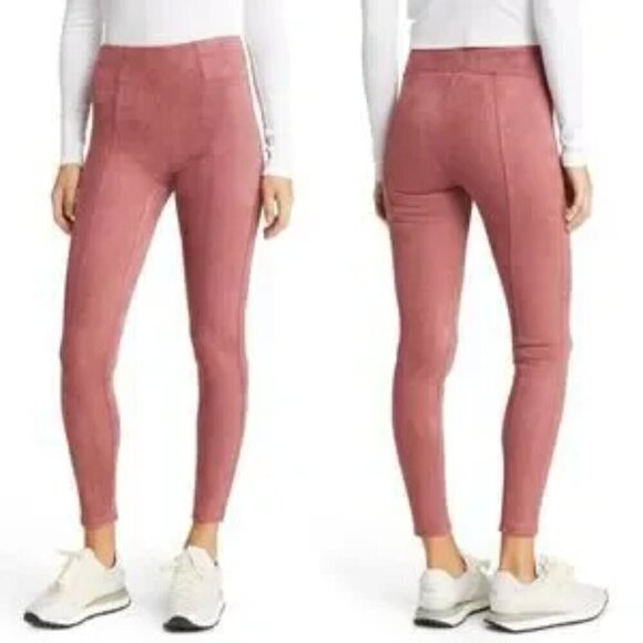 Spanx Faux Suede High Waist Leggings Size Medium - Picture 1 of 9